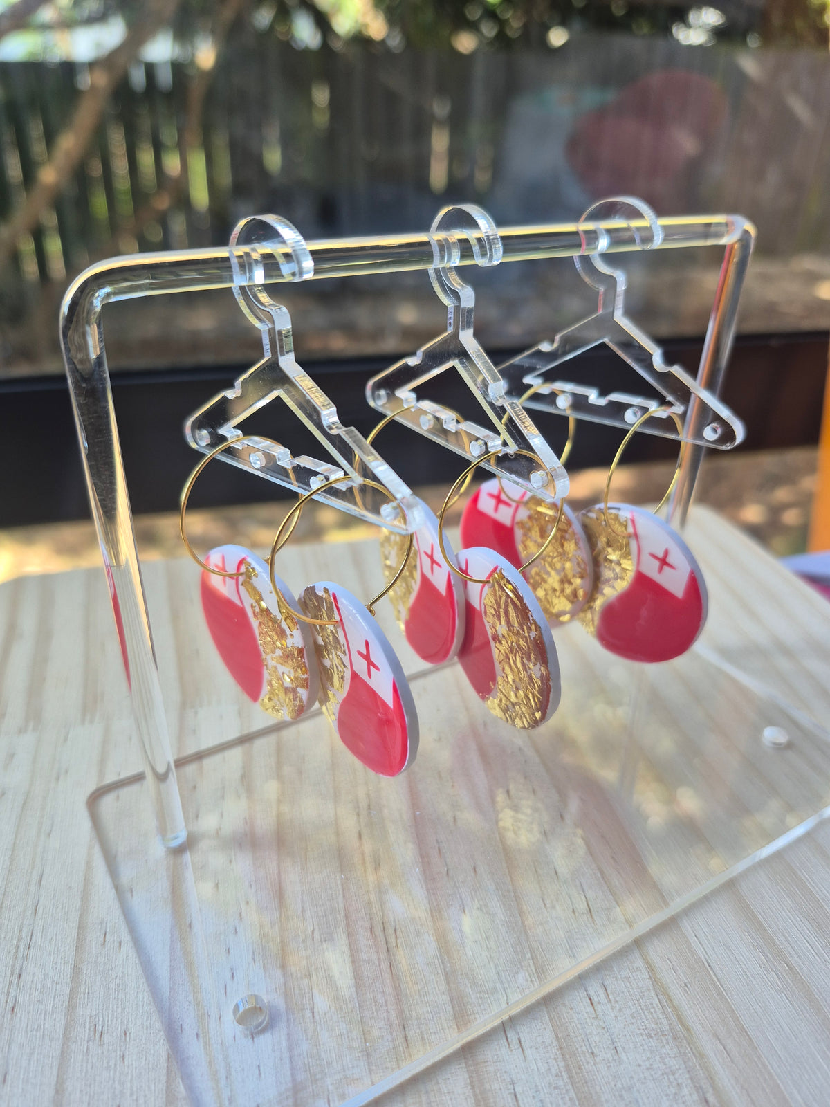 Tonga Round Dangle Earring